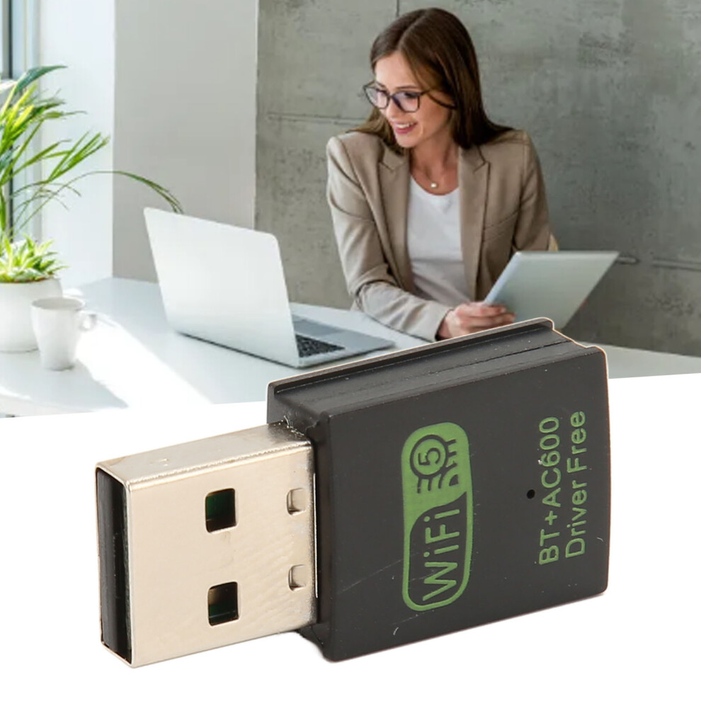 Wireless Bluetooth 5.0 Usb Adapter 150Mbps/433Mbps Dual Band For Windows 9351386924703