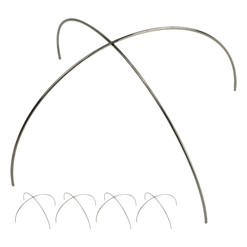 10Pièces Support Film Acier Argent 1