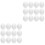 24Pcs Portable Fake Bird Eggs Smooth Solid Plastic Egg Props White 3