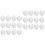 24Pcs Portable Fake Bird Eggs Smooth Solid Plastic Egg Props White 4