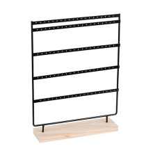 1 Piece Simple 5-Layer Black 100-Hole Jewelry Rack Jewelry Storage Jewelry Rack Dressing Table Jewelry Display