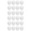 24Pcs Portable Fake Bird Eggs Smooth Solid Plastic Egg Props White 5