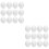 24Pcs Portable Fake Bird Eggs Smooth Solid Plastic Egg Props White 6