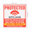 Stickers Removable Adhesive Window Warning Decals 2