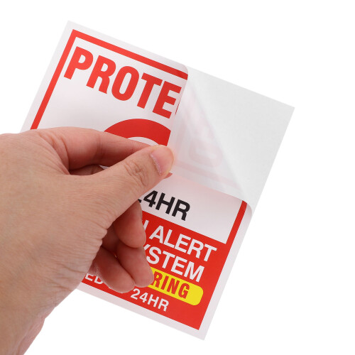 Stickers Removable Adhesive Window Warning Decals 2