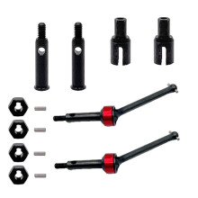 RC Car Upgrade Coupling Drive Shaft Differential Cup Wheel Shaft Kit for 1/24 244016 LOSI 1/24 Micro-B