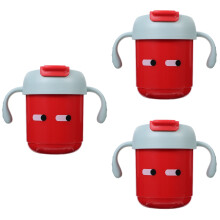 3Pièces Gobelets Enroulés Avec Rouge Pour Enfants Bébés