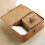 Handmade Khaki Straw Woven Storage Box Lid Bear Design Car Bin 3
