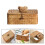 Handmade Khaki Straw Woven Storage Box Lid Bear Design Car Bin 6