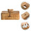 Handmade Khaki Straw Woven Storage Box Lid Bear Design Car Bin 9