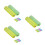 6Pcs Aaa to Aa Battery Converter, Tough PP Material, Assorted Colors 6