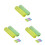6Pcs Aaa to Aa Battery Converter, Tough PP Material, Assorted Colors 7