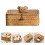 Handmade Khaki Straw Woven Storage Box Lid Bear Design Car Bin 11