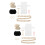 2Sets DIY Nähset Schwarz Mit Anhänger Für Handarbeit 8