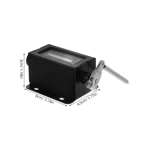 2Pcs Precision Mechanical Lever Counter Portable Black for Walking 1