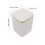 2Pcs White Plastic Desktop Trash Can for Home and Office 2