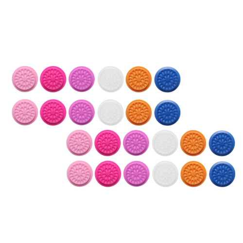180Pcs Assorted Color Eyelash Glue Pallets PVC Lash Holder Makeup Tool 1