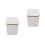 2Pcs White Plastic Desktop Trash Can for Home and Office 11