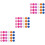 180Pcs Assorted Color Eyelash Glue Pallets PVC Lash Holder Makeup Tool 7