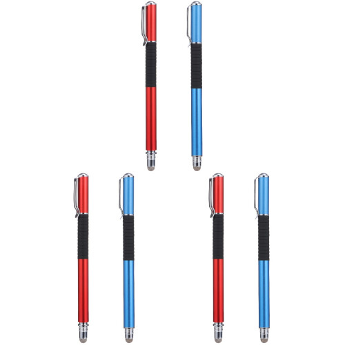 3Pcs Capacitive Pen Stylus Blue Red Soft Nib Accurate Writing Drawing 2