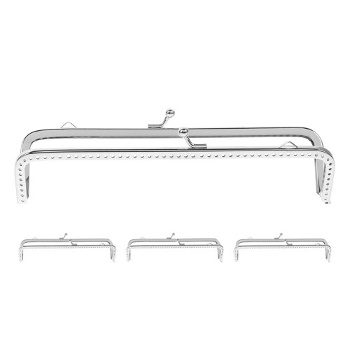 8 Pcs Square Purse Clasp Lock Frame For DIY Sewing Clutch Making 2