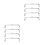 8 Pcs Square Purse Clasp Lock Frame For DIY Sewing Clutch Making 4