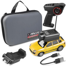 6401 FPV RC Cars 1:64 con Cámara FPV 720P, Control por Aplicación WiFi, Control Remoto 2.4G FPV VTX, Kit de Juguetes de Coche de Carreras