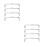 8 Pcs Square Purse Clasp Lock Frame For DIY Sewing Clutch Making 9