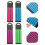 2Pcs Assorted Color Transparent Pet Highlighter Tape for School Use 8