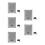 5Pcs Wall Mounted Metal Key Mailbox Grey Secure Lock Suggestion Box 7