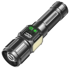 Rechargeable Bright Powerful LED Flashlight,Zoomable, IPX4 Waterproof,Magnetic Base for Camping, Emergency, Outdoor Use