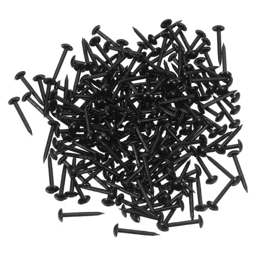 1000Pcs Black Round Upholstery Thumbtacks Heavy Duty for Decor 1