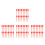 4000Pcs Red Plastic Fire Extinguisher Pull Pins Tamper Security Seals 4