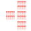 4000Pcs Red Plastic Fire Extinguisher Pull Pins Tamper Security Seals 6