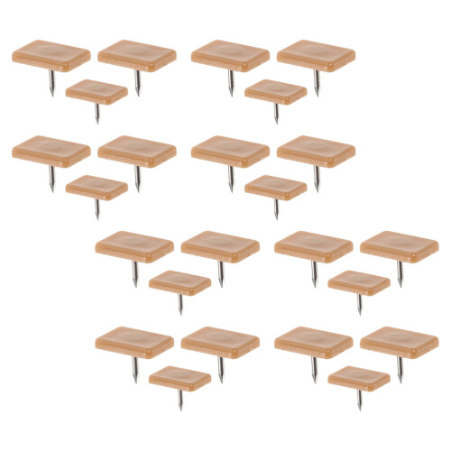 60Pcs ABS Iron Drawer Universal Leg Sliders 2