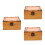 3Pcs Multi Wooden Keepsake Box Vintage Lockable Storage Container 4