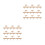 60Pcs ABS Iron Drawer Universal Leg Sliders 8