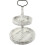 2Sets Light Grey Wood Tiered Tray Stand for Rustic Home Decor 2
