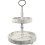 2Sets Light Grey Wood Tiered Tray Stand for Rustic Home Decor 3
