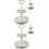 2Sets Light Grey Wood Tiered Tray Stand for Rustic Home Decor 6