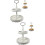 2Sets Light Grey Wood Tiered Tray Stand for Rustic Home Decor 8