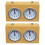 2Pcs Compact Mechanical Chess Timing Device Light Yellow for Game Use 5