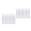 4Sets Manicure Pens Multi Color PVC Handle Nail Art Drawing Tools 4