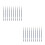 4Sets Manicure Pens Multi Color PVC Handle Nail Art Drawing Tools 5