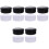 Black White Plastic Chess Pieces Box with Lid for Game Storage 4