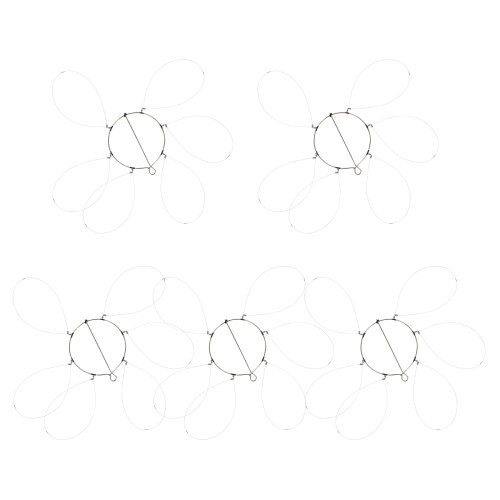 10Ensembles Pièges À Crabe Métalliques Colorés Faciles D'usage