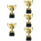 5Pièces Mini Trophées Dorés Récompenses Enfants 1