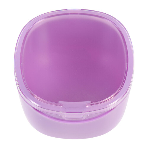 2Pcs Violet Pc Retainer Caring Case Portable Storage 2