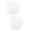 2Pcs White Roller Curtain Bead Chain Sturdy Blind Chain Cord 7