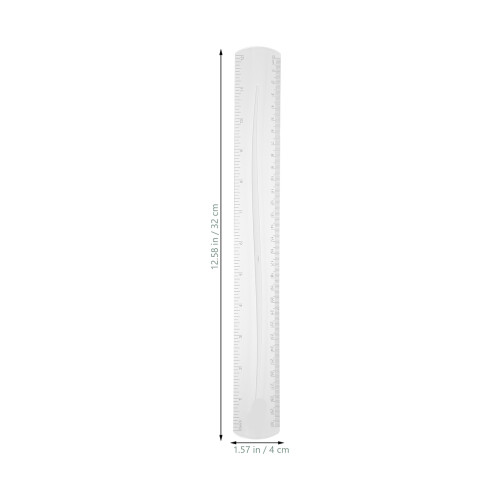 9Pcs Delicate Bendable PVC Rulers Color-Changing Measurement Tools 1